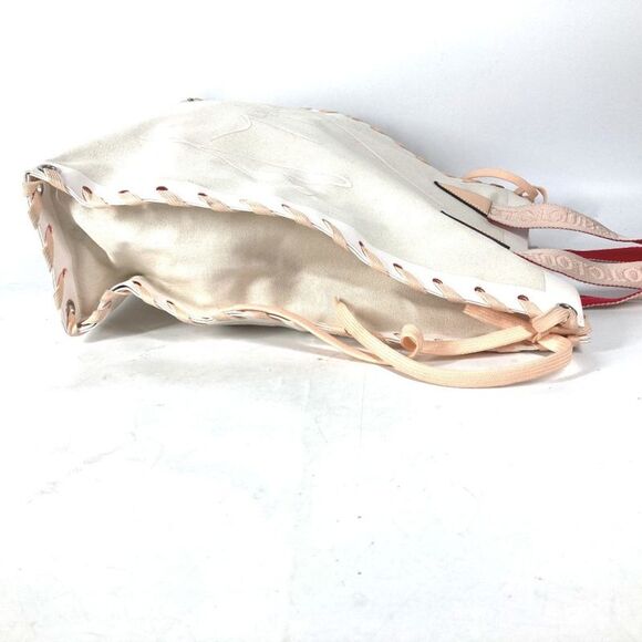 Christian Louboutin Tote Bag Cabalace Shoelace Shoulder Canvas Leather - Picture 3 of 10